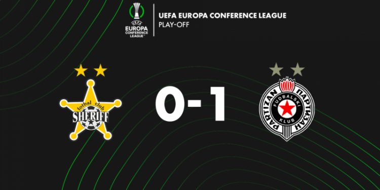 Luptă soldată cu eșec pentru Sheriff: A pierdut cu 0-1 în fața lui Partizan Belgrad