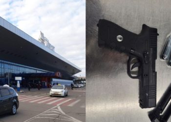Pericol la aeroportul de la Chișinău. O cetățeancă a Ecuadorului, prinsă cu un pistol pneumatic