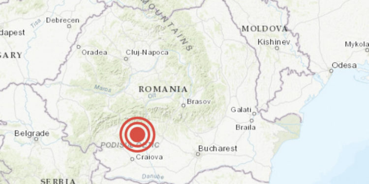 Cutremur în România cu magnitudinea de 5,7, marți după amiază. Seismul s-a simțit și în București