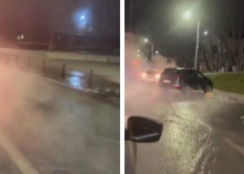 На ремонт прорыва трубы с горячей водой в центре Кишинева ушло шесть часов