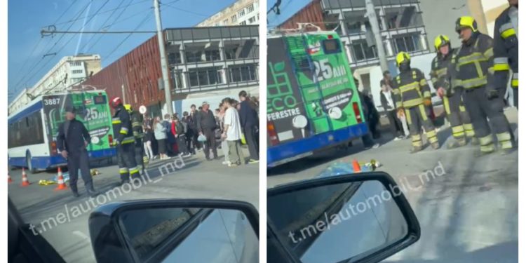Accident mortal la Ciocana! O minoră a fost tamponată de un troleibuz