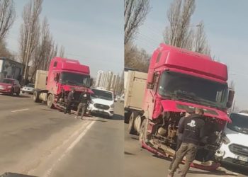 Accident rutier în apropiere de gara de nord din Chișinău. Poliția este la fața locului | VIDEO