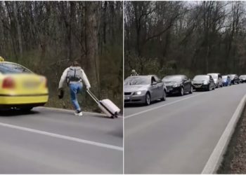 Moldovenii au luat cu asalt Aeroportul din Iași? Cozi kilometrice până la destinație, iar unii oameni s-au pornit pe jos