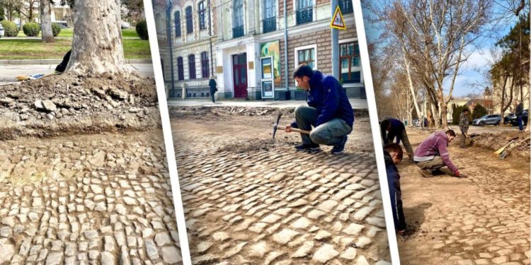 Pe strada 31 August începe cercetarea arheologică a pavajului