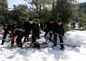 Stratul de zăpadă depășește un metru în unele zone din Mallorca. Autorităţile au cerut ajutorul armatei