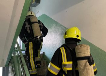 Пожар в одной из столичных квартир. На место выехали четыре расчета