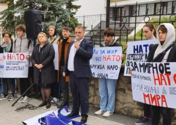 LIVE | Protest anti-NATO la Chișinău, organizat de deputații neafiliați Alexandr Nesterovschi și Irina Lozovan