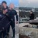 La un pas de tragedie. Polițiștii și pompierii au prevenit un suicid pe strada București din capitală | VIDEO