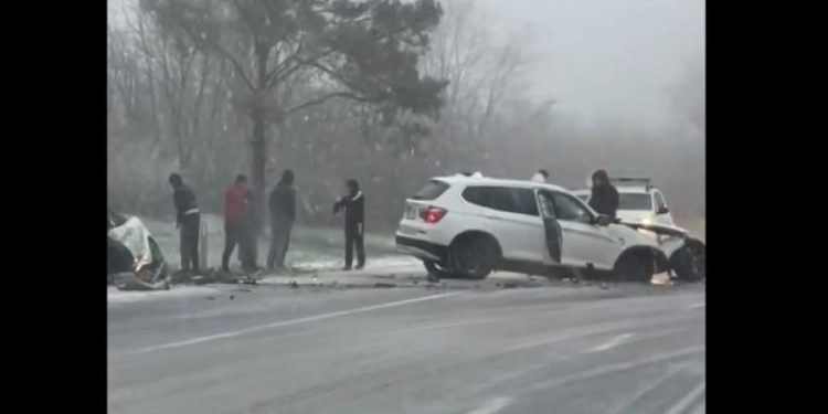 Accidente grave la Bălți, din cauza zăpezii de pe traseu: Mașini, făcute zob