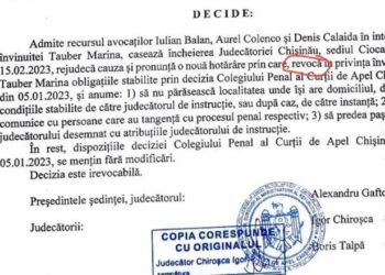 Адвокат Марины Таубер: Решение Апелляционной палаты, принятое в феврале, подтверждает, что с подзащитной сняты все ограничения свободы | DOC