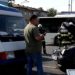 Accident ciudat în Bucureşti. Doi oameni, la spital, fără a fi atinşi de maşinile care s-au lovit: o femeie a fost arsă, un bărbat s-a înecat cu mâncare