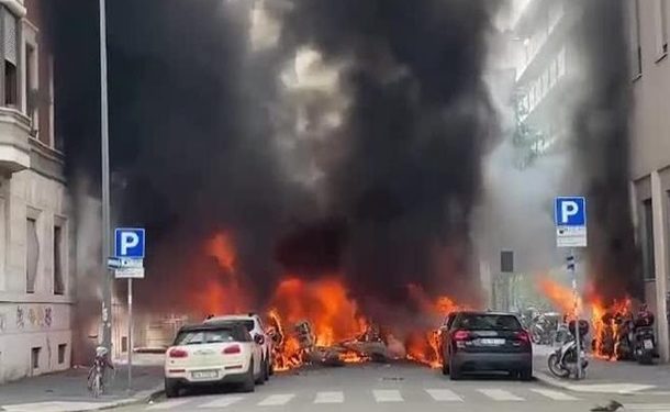 В центре Милана произошел мощный взрыв
