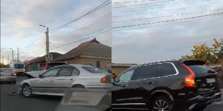 Trei mașini, implicate într-un accident grav, la Peresecina: Ambulanța și poliția, la fața locului | VIDEO