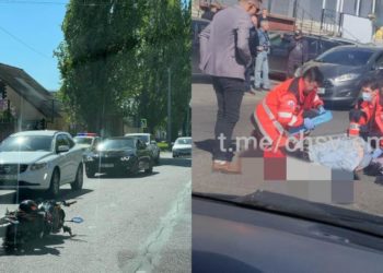 O tânără, spulberată de un motociclist, pe o trecere, la Botanica: Ambii au fost transportați la spital