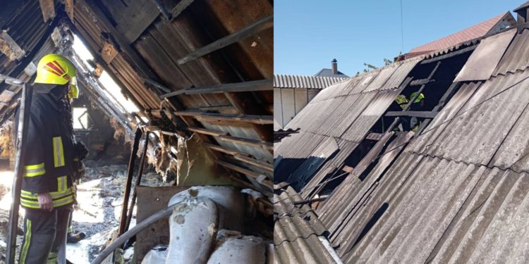 Incendiu într-o gospodărie din Bălți. O construcție auxiliară a fost cuprinsă de flăcări