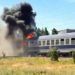 Detalii de la incendiul din România, unde un tren cu circa 100 de călători a luat foc. De la ce au izbucnit flăcările | VIDEO