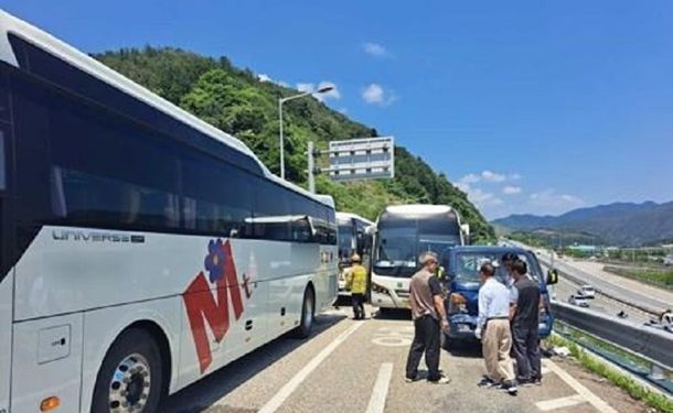 В ДТП в Южной Корее пострадали более 80 человек