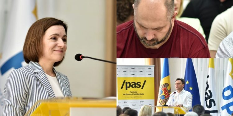 PAS s-a întrunit la Consiliul Național Politic. Sandu, Recean și Parlicov, care nu-s membri de partid, prezenți la eveniment