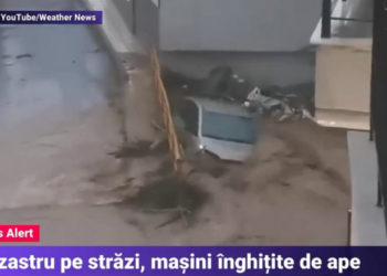 Dezastru în Salonic din cauza ploilor torențiale: mașini înghițite de ape, case și drumuri distruse