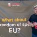 „Lupta pentru libera exprimare continuă!”. Membrii Stop Media Ban protestează la Bruxelles în fața Parlamentului European