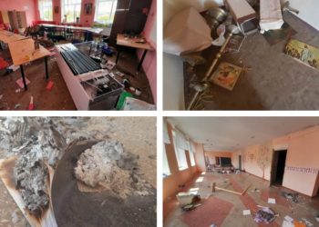 Icoane distruse și cărți de rugăciuni incendiate: Un centru creștin din Hîncești a fost vandalizat | VIDEO
