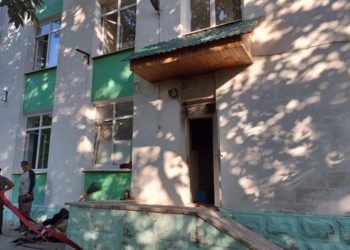 В 3-этажном блоке Онкоинститута вспыхнул пожар