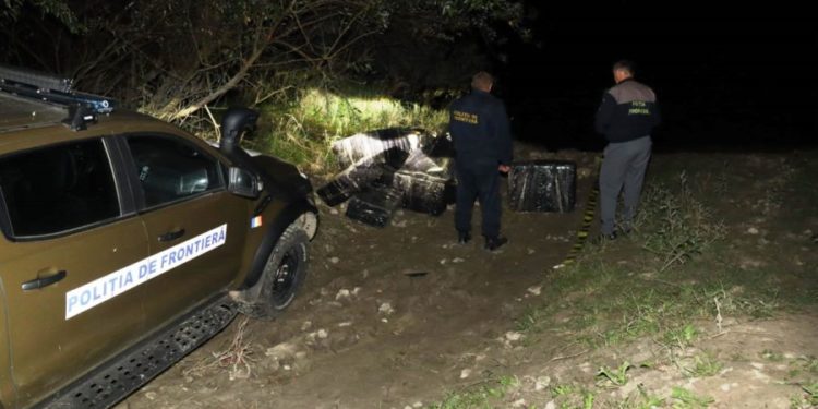 Пограничники обнаружили крупную контрабанду сигарет на молдо-румынской границе