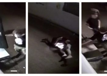 Un tânăr, lovit cu capul de asfalt pe o stradă din sectorul Rîșcani. Imaginile surprinse de camerele de vedere