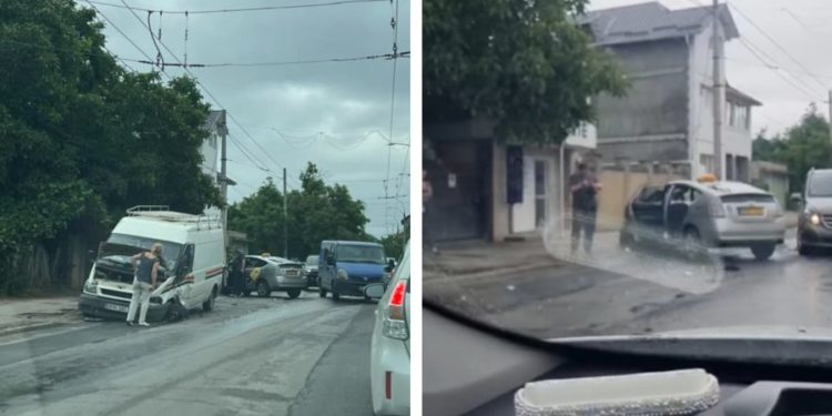Două mașini au fost avariate în urma unui accident produs în Durlești. Detaliile oferite de Poliție