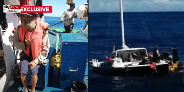 В Тихом океане спасли моряка и его собаку: Они два месяца дрейфовали после крушения