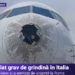 Un avion care decolase din Milano a fost lovit de grindină. Aeronava a aterizat de urgență la Roma | VIDEO
