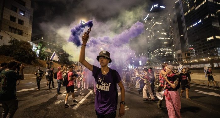 Около 180 тыс. человек вышли на акцию против юридической реформы в Израиле