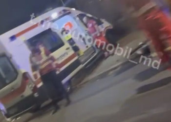 Un nou accident la Chișinău. Două ambulanțe au intervenit | VIDEO