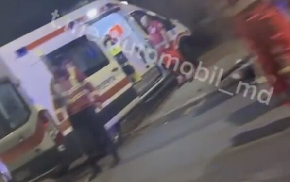Un nou accident la Chișinău. Două ambulanțe au intervenit | VIDEO