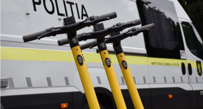 În primele șapte luni ale anului, s-au produs 44 de accidente rutiere cu implicarea trotinetelor