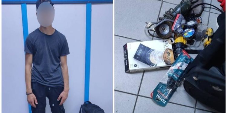 A furat mai multe instrumente de pe un șantier: Un minor, prins în centrul capitalei