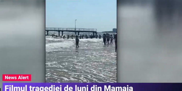 Imagini cu lanțul uman format în stațiunea Mamaia pentru a o salva de la înec pe adolescenta de 16 ani. Trei bărbați au murit | VIDEO