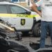 Un polițist, transportat la spital după ce mașina de serviciu, în care se afla, s-a tamponat cu alte două automobile: Se deplasa la o chemare | FOTO