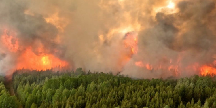 Incendiile de pădure din Canada au emis în primele șase luni mai mult dioxid de carbon decât toate avioanele din lume într-un an