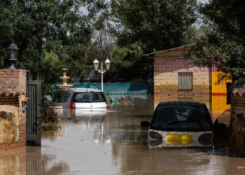 Un copil a stat opt ore într-un copac pentru a scăpa de inundațiile devastatoare din Spania. Cinci oameni au murit luați de puhoaie