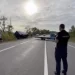 Accident matinal în apropiere de Bălți. Un microbuz s-a inversat