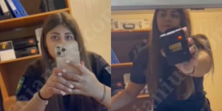 Momentul când o polițistă de frontieră a încercat să atace o ucraineancă. IGPF: «A fost sesizată Procuratura» | VIDEO