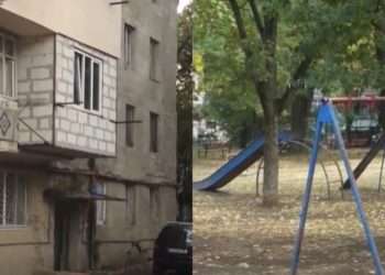 Unele dintre curțile de bloc din Chișinău par rămase în timp: Drumurile pline de gropi și noroi, fațadele nereparate, iar terenurile de joacă sunt nesigure. Cum comentează Ion Ceban | VIDEO