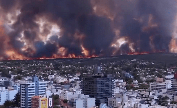 В Аргентине любитель кофе устроил мощный пожар