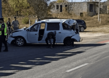 Accident violent în raionul Anenii Noi: O femeie a fost preluată de ambulanță