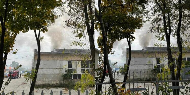 Incendiu în capitală: Fum dens, surprins în sectorul Ciocana