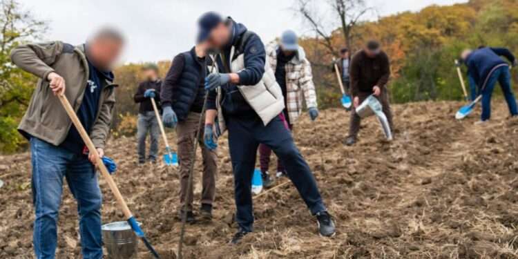 Ofiţerilor SIS, care au plantat arbori în cadrul acțiunii „Programul Național de Împădurire”, le-au fost șterse fețele: Acțiunea a stârnit amuzamentul internauților | VIDEO