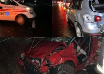 Accident de proporții la Anenii Noi! Șoferul unei Dacia a intrat violent într-un Volkswagen. Martori: Era beat criță