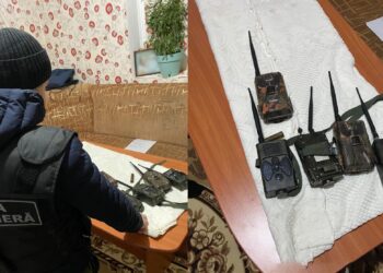 Domiciliile a doi „braconieri” percheziționate