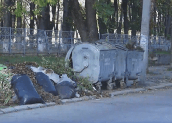 Deși responsabilii au promis să rezolve problema deșeurilor, nici după o săptămână „muntele” de gunoi nu a fost evacuat de pe strada Cehov din Bălți | VIDEO